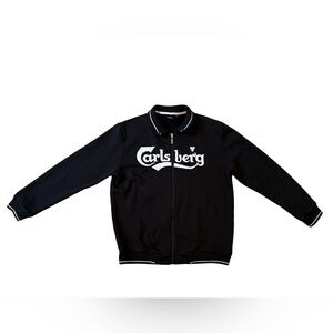 Vintage Y2K Carlsberg Men’s Zip-Up Jacket Size Large